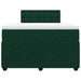 Pat box spring cu saltea, verde închis, 120x200 cm, catifea - WALTI WALTI