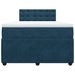 Pat box spring cu saltea, albastru, 120x200 cm, catifea - WALTI WALTI