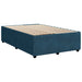 Pat box spring cu saltea, albastru, 120x200 cm, catifea - WALTI WALTI