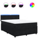 Pat box spring cu saltea, negru, 140x190 cm, catifea - WALTI WALTI