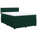 Pat box spring cu saltea, verde închis, 140x190 cm, catifea - WALTI WALTI