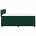 Pat box spring cu saltea, verde închis, 140x190 cm, catifea - WALTI WALTI
