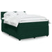 Pat box spring cu saltea, verde închis, 140x190 cm, catifea - WALTI WALTI