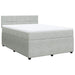 Pat box spring cu saltea, gri deschis, 140x190 cm, catifea - WALTI WALTI