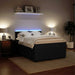 Pat box spring cu saltea, negru, 140x190 cm, catifea - WALTI WALTI