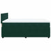 Pat box spring cu saltea, verde închis, 140x190 cm, catifea - WALTI WALTI