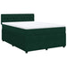 Pat box spring cu saltea, verde închis, 140x190 cm, catifea - WALTI WALTI