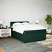 Pat box spring cu saltea, verde închis, 140x190 cm, catifea - WALTI WALTI