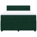 Pat box spring cu saltea, verde închis, 140x190 cm, catifea - WALTI WALTI