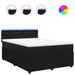 Pat box spring cu saltea, negru, 140x190 cm, catifea - WALTI WALTI