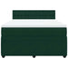 Pat box spring cu saltea, verde închis, 140x190 cm, catifea - WALTI WALTI