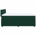 Pat box spring cu saltea, verde închis, 140x190 cm, catifea - WALTI WALTI