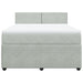 Pat box spring cu saltea, gri deschis, 140x200 cm, catifea - WALTI WALTI