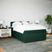 Pat box spring cu saltea, verde închis, 140x200 cm, catifea - WALTI WALTI