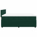 Pat box spring cu saltea, verde închis, 140x200 cm, catifea - WALTI WALTI