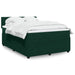 Pat box spring cu saltea, verde închis, 140x200 cm, catifea - WALTI WALTI