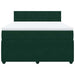 Pat box spring cu saltea, verde închis, 140x200 cm, catifea - WALTI WALTI