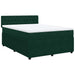 Pat box spring cu saltea, verde închis, 140x200 cm, catifea - WALTI WALTI