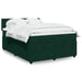Pat box spring cu saltea, verde închis, 140x200 cm, catifea - WALTI WALTI