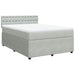 Pat box spring cu saltea, gri deschis, 140x200 cm, catifea - WALTI WALTI