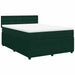Pat box spring cu saltea, verde închis, 140x200 cm, catifea - WALTI WALTI
