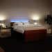Pat box spring cu saltea, roz, 140x200 cm, catifea - WALTI WALTI