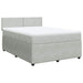 Pat box spring cu saltea, gri deschis, 160x200 cm, catifea - WALTI WALTI