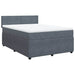 Pat box spring cu saltea, gri închis, 160x200 cm, catifea - WALTI WALTI