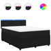 Pat box spring cu saltea, negru, 160x200 cm, catifea - WALTI WALTI
