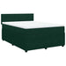 Pat box spring cu saltea, verde închis, 160x200 cm, catifea - WALTI WALTI