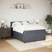 Pat box spring cu saltea, gri închis, 160x200 cm, catifea - WALTI WALTI