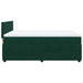 Pat box spring cu saltea, verde închis, 160x200 cm, catifea - WALTI WALTI