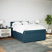 Pat box spring cu saltea, albastru, 160x200 cm, catifea - WALTI WALTI
