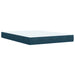 Pat box spring cu saltea, albastru, 160x200 cm, catifea - WALTI WALTI