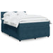 Pat box spring cu saltea, albastru, 160x200 cm, catifea - WALTI WALTI