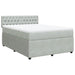 Pat box spring cu saltea, gri deschis, 160x200 cm, catifea - WALTI WALTI