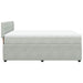 Pat box spring cu saltea, gri deschis, 160x200 cm, catifea - WALTI WALTI