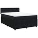 Pat box spring cu saltea, negru, 160x200 cm, catifea - WALTI WALTI