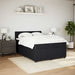 Pat box spring cu saltea, negru, 160x200 cm, catifea - WALTI WALTI