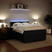 Pat box spring cu saltea, negru, 160x200 cm, catifea - WALTI WALTI