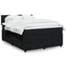 Pat box spring cu saltea, negru, 160x200 cm, catifea - WALTI WALTI