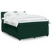 Pat box spring cu saltea, verde închis, 160x200 cm, catifea - WALTI WALTI