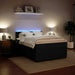 Pat box spring cu saltea, negru, 160x200 cm, catifea - WALTI WALTI