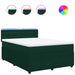 Pat box spring cu saltea, verde închis, 160x200 cm, catifea - WALTI WALTI