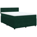 Pat box spring cu saltea, verde închis, 160x200 cm, catifea - WALTI WALTI