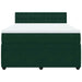 Pat box spring cu saltea, verde închis, 160x200 cm, catifea - WALTI WALTI