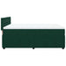 Pat box spring cu saltea, verde închis, 160x200 cm, catifea - WALTI WALTI