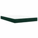 Pat box spring cu saltea, verde închis, 160x200 cm, catifea - WALTI WALTI