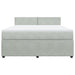Pat box spring cu saltea, gri deschis, 180x200 cm, catifea - WALTI WALTI