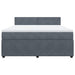 Pat box spring cu saltea, gri închis, 180x200 cm, catifea - WALTI WALTI
